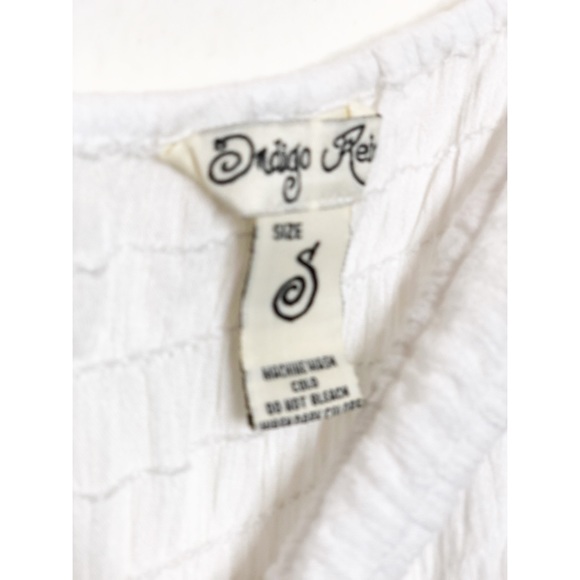 White Indigo Flowing Dress in White - Picture 5 of 5